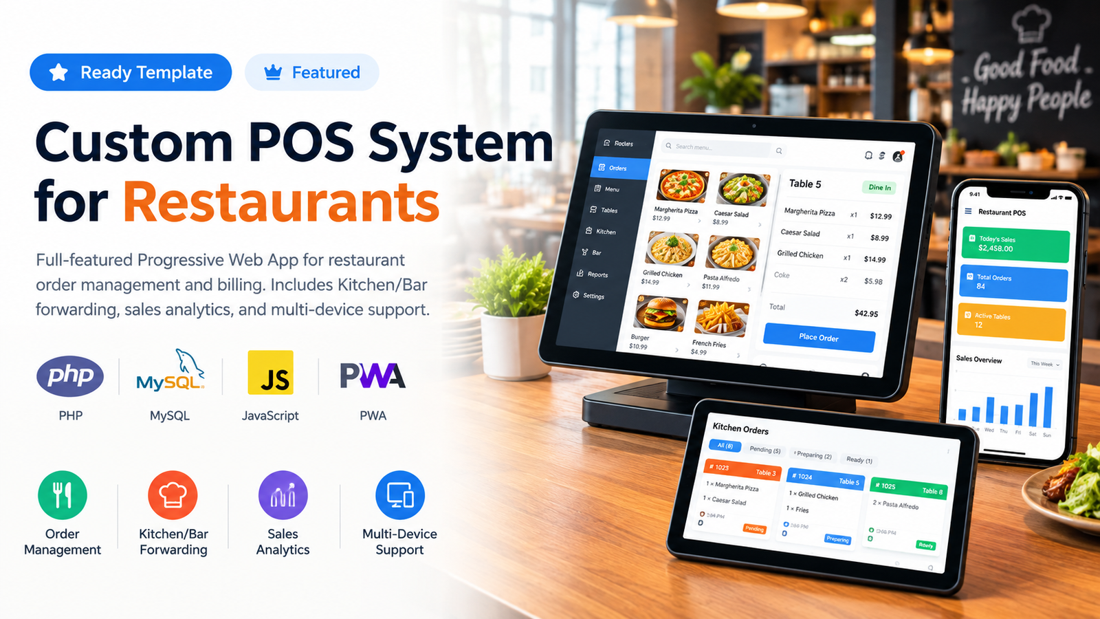 Custom POS System for Restaurants